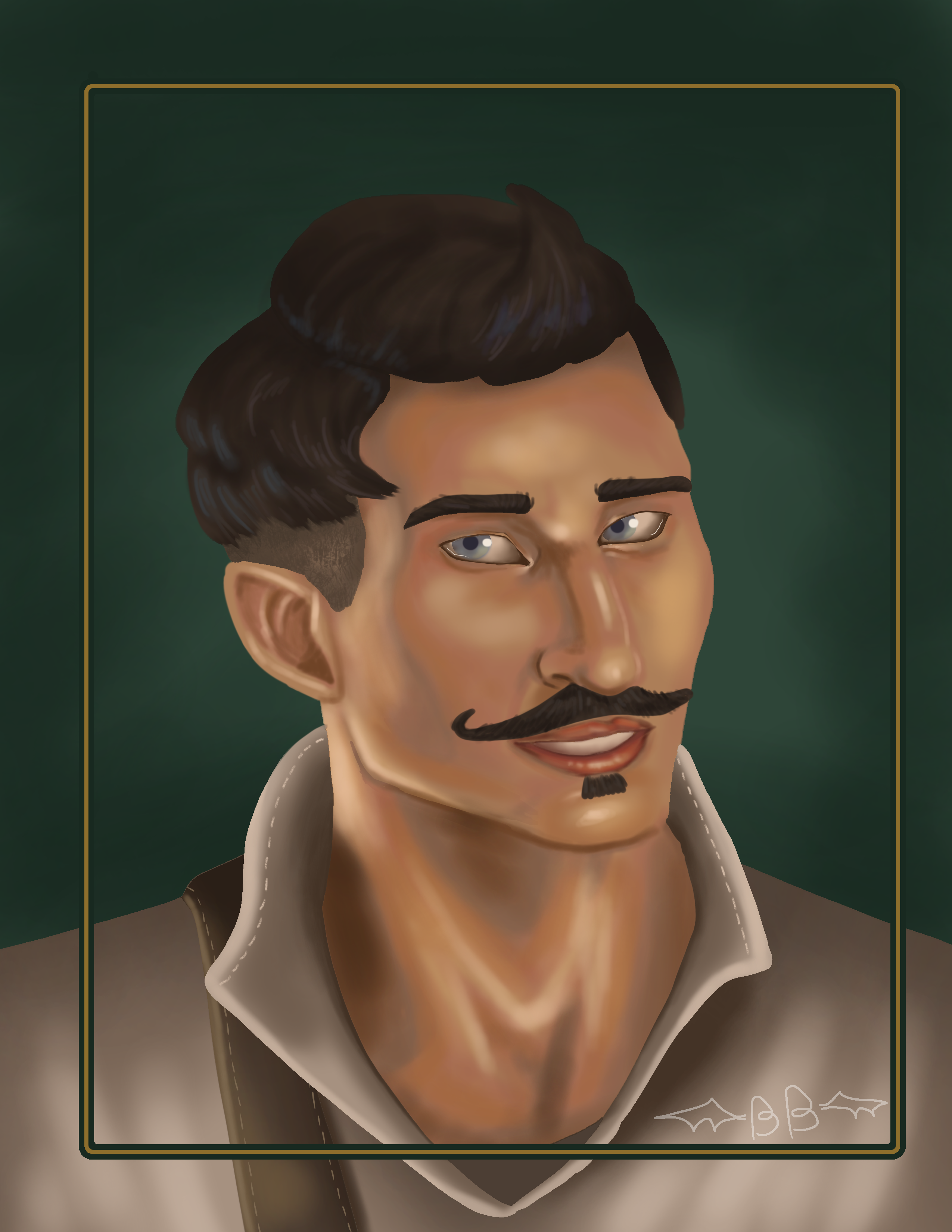 Dorian Paavus bust from Dragon Age